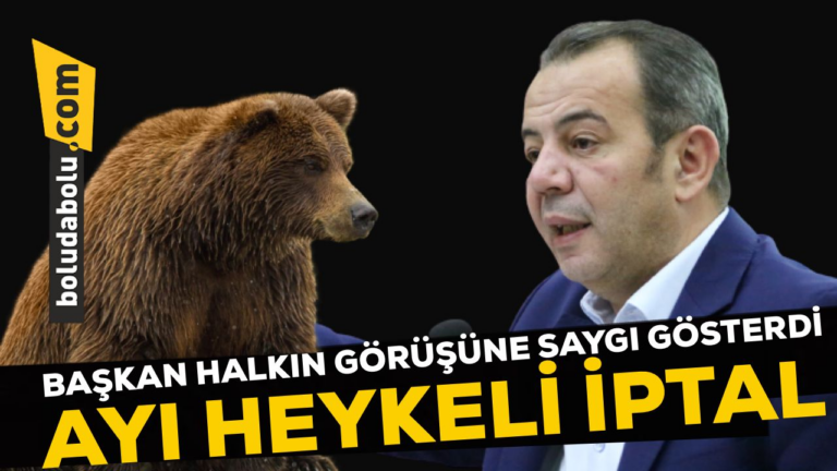 Başkan Özcan ayı heykelinden vazgeçti