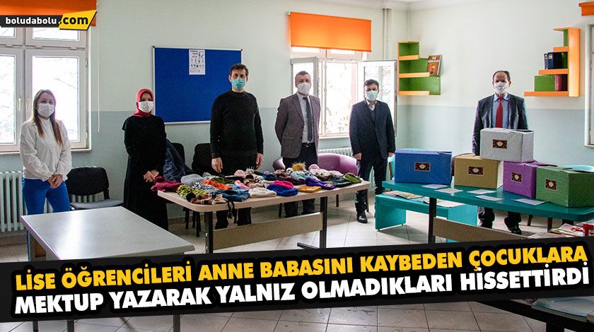 LİSE ÖĞRENCİLERİ ANNE BABASINI KAYBEDEN ÇOCUKLARA MEKTUP YAZARAK YALNIZ OLMADIKLARI HİSSETTİRDİ LİSE ÖĞRENCİLERİ ANNE BABASINI KAYBEDEN ÇOCUKLARA MEKTUP YAZARAK YALNIZ OLMADIKLARI HİSSETTİRDİ