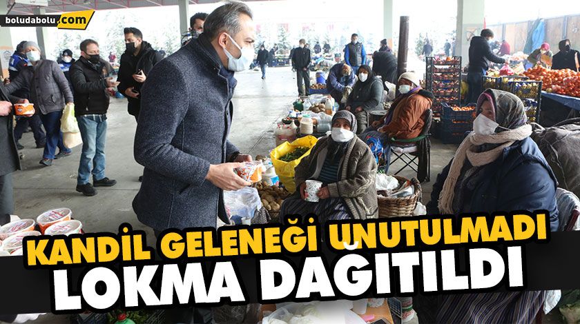 BELEDİYE KANDİL LOKMASI DAĞITTI BELEDİYE KANDİL LOKMASI DAĞITTI