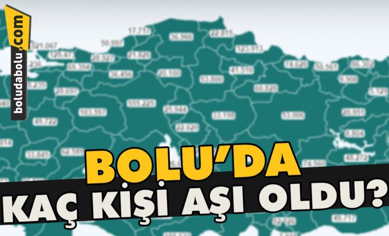 Bolu’da kaç kişi aşı oldu?