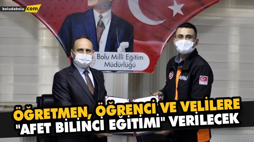 ÖĞRETMEN, ÖĞRENCİ VE VELİLERE “AFET BİLİNCİ EĞİTİMİ” VERİLECEK ÖĞRETMEN, ÖĞRENCİ VE VELİLERE “AFET BİLİNCİ EĞİTİMİ” VERİLECEK