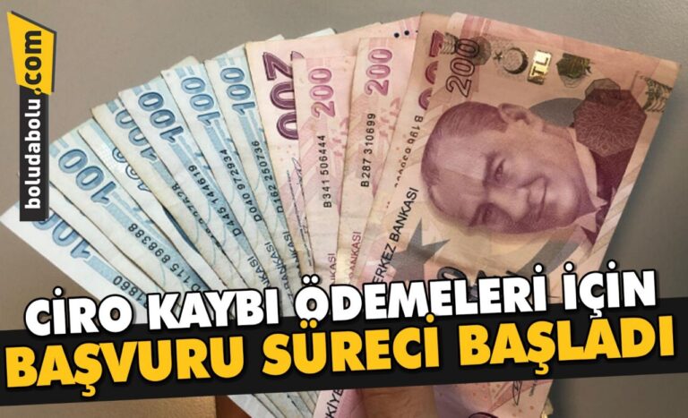 CİRO KAYBI ÖDEMELERİ İÇİN BAŞVURU SÜRECİ BAŞLADI