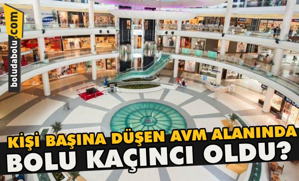 Kişi başına düşen AVM alanında Bolu kaçıncı oldu? Kişi başına düşen AVM alanında Bolu kaçıncı oldu?