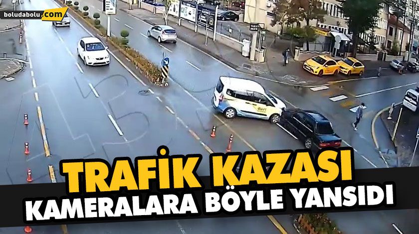 TRAFİK KAZASI KAMERALARA BÖYLE YANSIDI TRAFİK KAZASI KAMERALARA BÖYLE YANSIDI