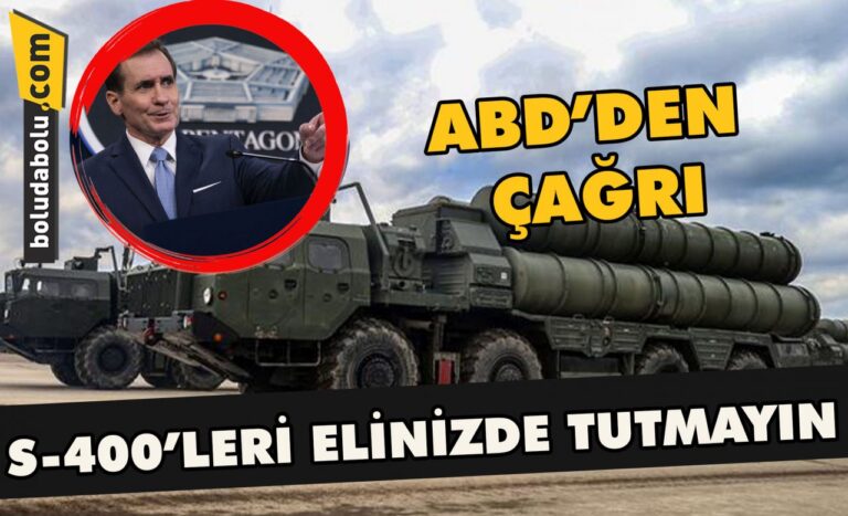S-400’leri elinizde tutmayın