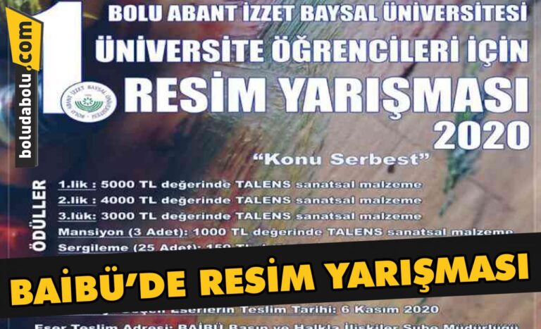 BAİBÜ’de resim yarışması