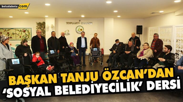 BAŞKAN TANJU ÖZCAN’DAN ‘SOSYAL BELEDİYECİLİK’ DERSİ