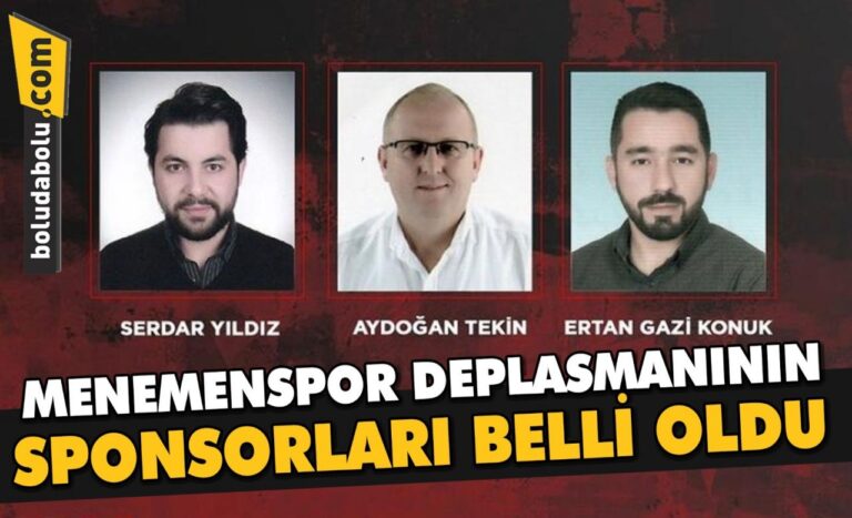 MENEMENSPOR DEPLASMANININ SPONSORLARI BELLİ OLDU