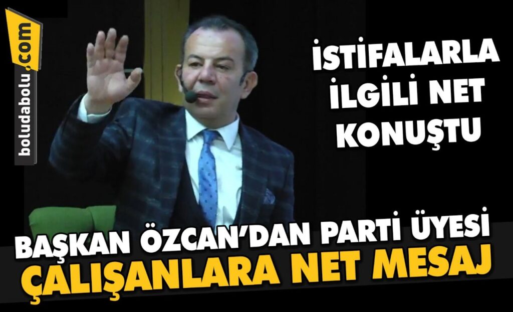 BAŞKAN ÖZCAN’DAN PARTİ ÜYESİ ÇALIŞANLARA NET MESAJ BAŞKAN ÖZCAN’DAN PARTİ ÜYESİ ÇALIŞANLARA NET MESAJ