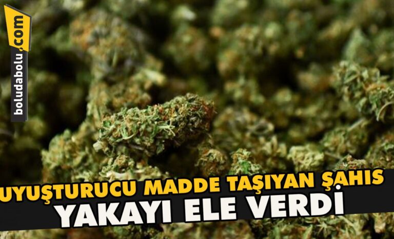 Uyuşturucu madde taşıyan şahıs yakayı ele verdi