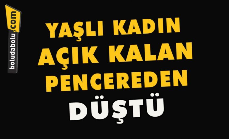 Yaşlı kadın açık kalan pencereden düştü