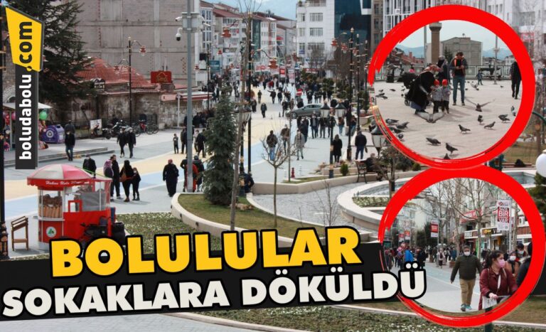 Bolulular sokaklara döküldü