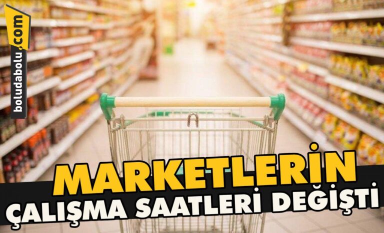 Marketlerin çalışma saatleri değişti