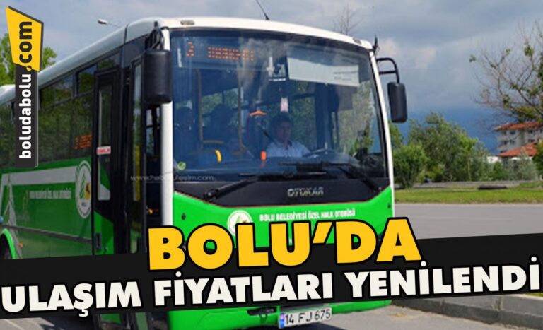 Bolu’da ulaşım fiyatları yenilendi