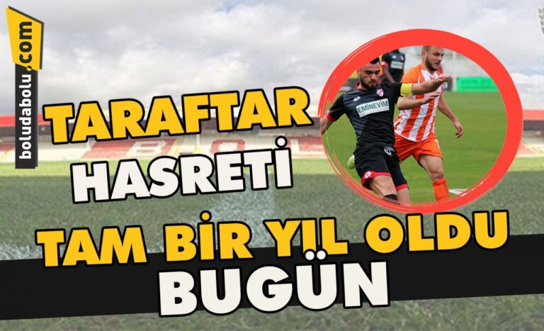 Taraftar hasreti, tam bir yıl oldu bugün