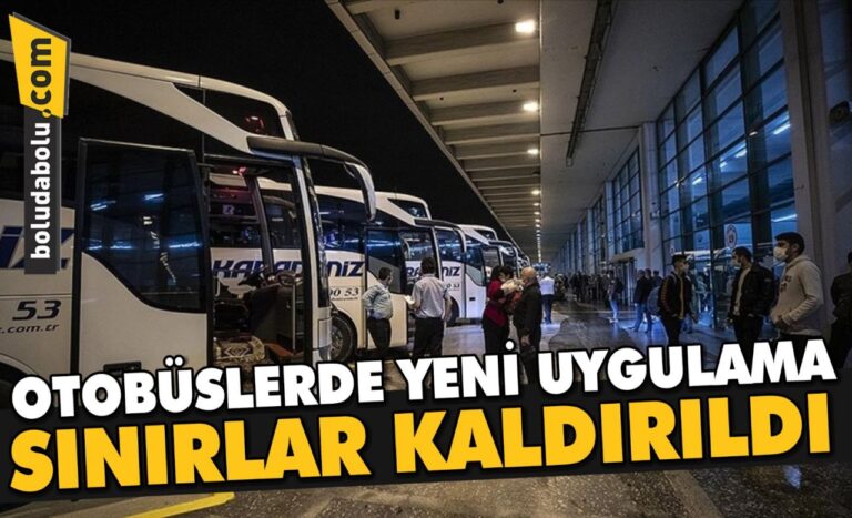 ŞEHİRLERARASI YOLCU TAŞIMACILIĞINDA YÜZDE 50 ŞARTI KALDIRILDI