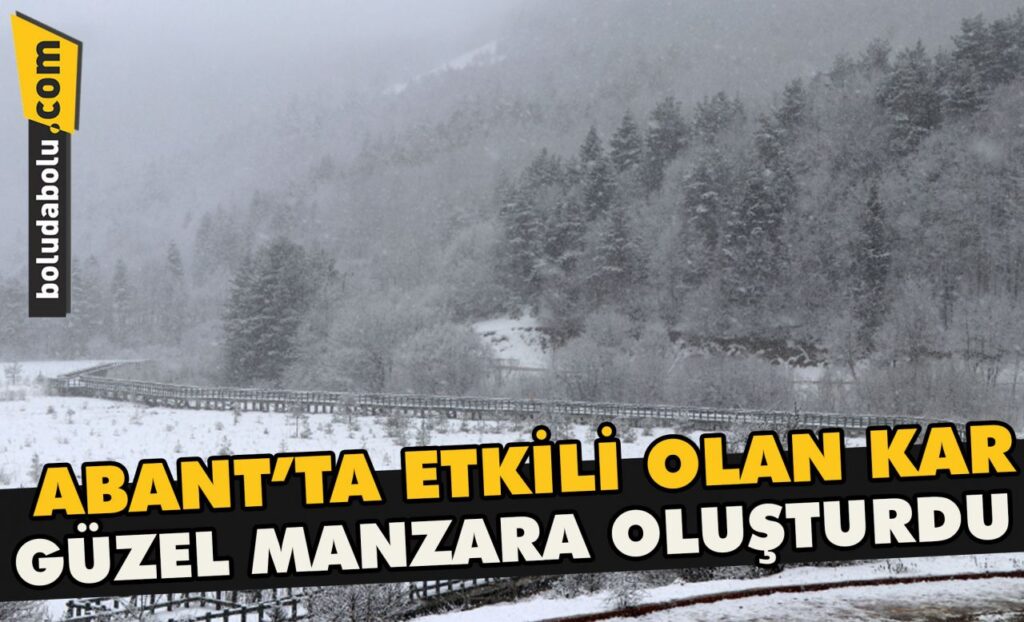 Abant’ta etkili olan kar güzel manzara oluşturdu Abant’ta etkili olan kar güzel manzara oluşturdu
