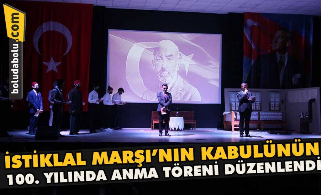 İstiklal Marşı’nın 100. yıl dönümünde anma töreni düzenlendi İstiklal Marşı’nın 100. yıl dönümünde anma töreni düzenlendi
