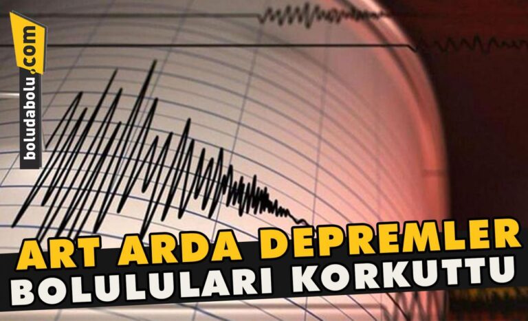 Art Arda depremler Boluluları korkuttu