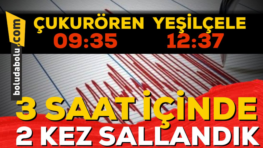 3 SAAT İÇİNDE 2 DEPREM 3 SAAT İÇİNDE 2 DEPREM