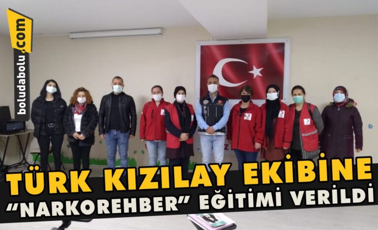 Türk Kızılay Ekibine “Narkorehber” eğitimi verildi