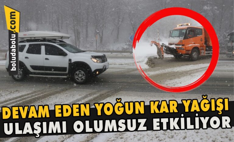 Devam eden yoğun kar yağışı ulaşımı olumsuz etkiliyor