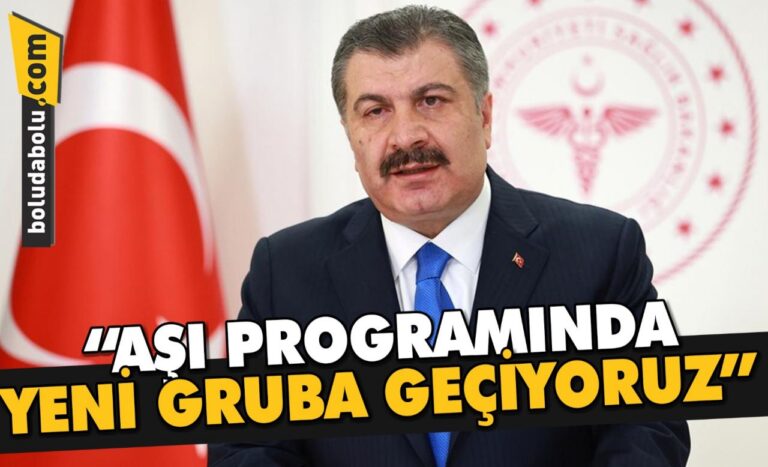 “AŞI PROGRAMINDA YENİ GRUBA GEÇİYORUZ”
