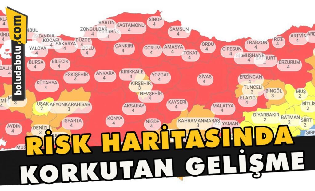 Risk haritasında korkutan gelişme Risk haritasında korkutan gelişme
