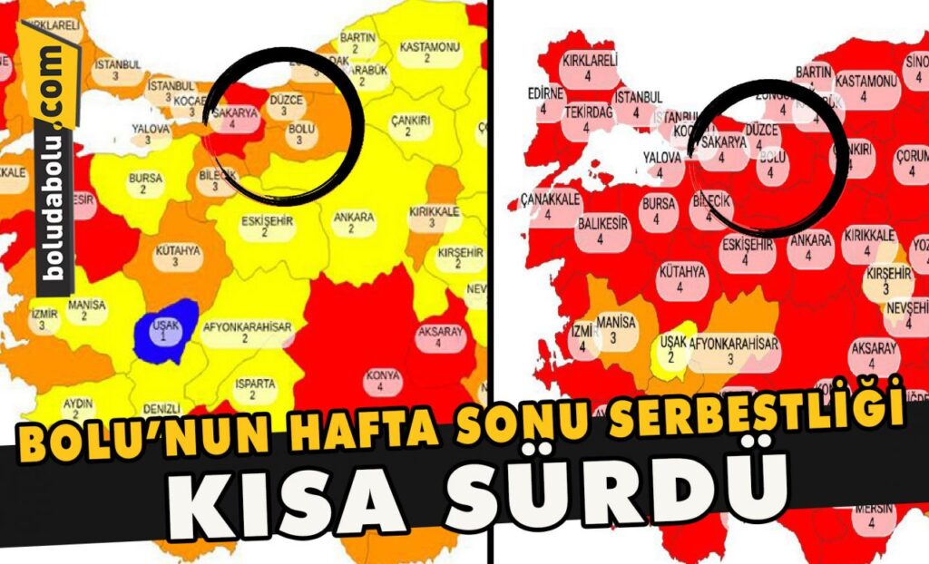 Bolu’nun hafta sonu serbestliği kısa sürdü Bolu’nun hafta sonu serbestliği kısa sürdü