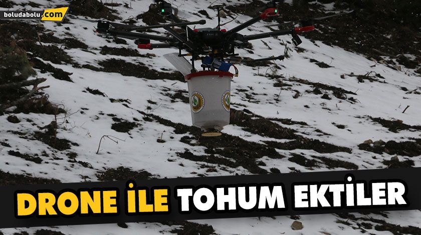 BOLU’DA KARAÇAM TOHUMLARI DRONE DESTEĞİYLE TOPRAKLA BULUŞTU BOLU’DA KARAÇAM TOHUMLARI DRONE DESTEĞİYLE TOPRAKLA BULUŞTU