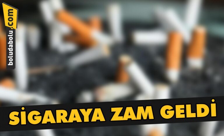 SİGARAYA ZAM GELDİ