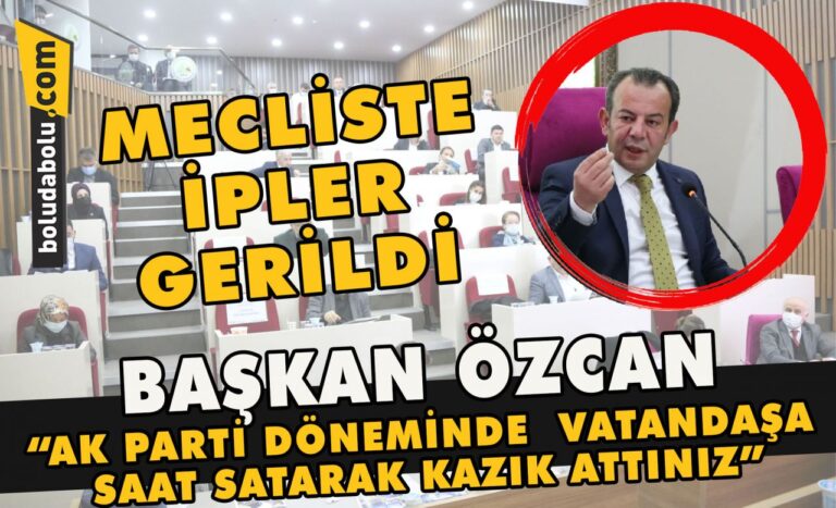 Mecliste ipler gerildi