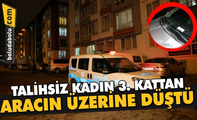 PENCEREDEN OTOMOBİLİN ÜZERİNE DÜŞTÜ