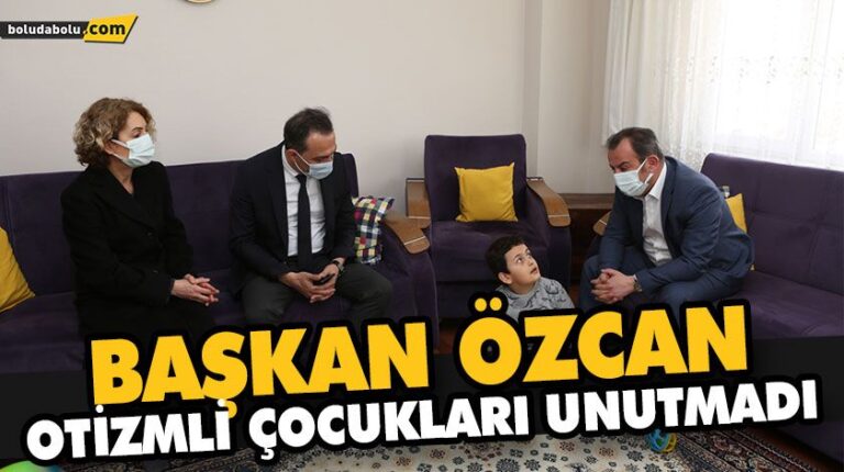 BAŞKAN ÖZCAN OTİZMLİ ÇOCUKLARIN YÜZÜNÜ GÜLDÜRDÜ