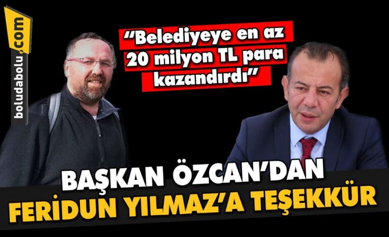 Başkan Özcan’dan Feridun Yılmaz’a teşekkür