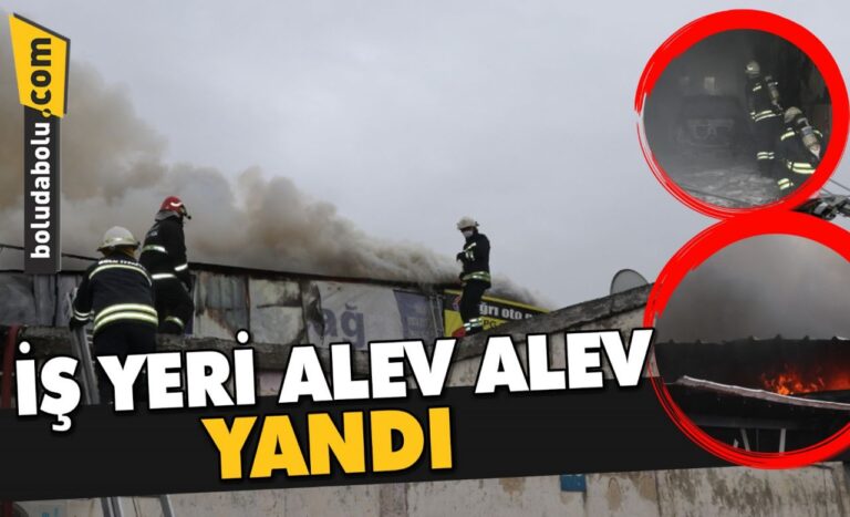 SANAYİ SİTESİNDEKİ İŞ YERİNDE ÇIKAN YANGIN SÖNDÜRÜLDÜ