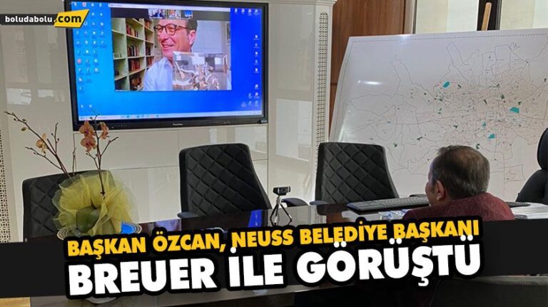 BAŞKAN ÖZCAN, NEUSS BELEDİYE BAŞKANI BREUER İLE GÖRÜŞTÜ
