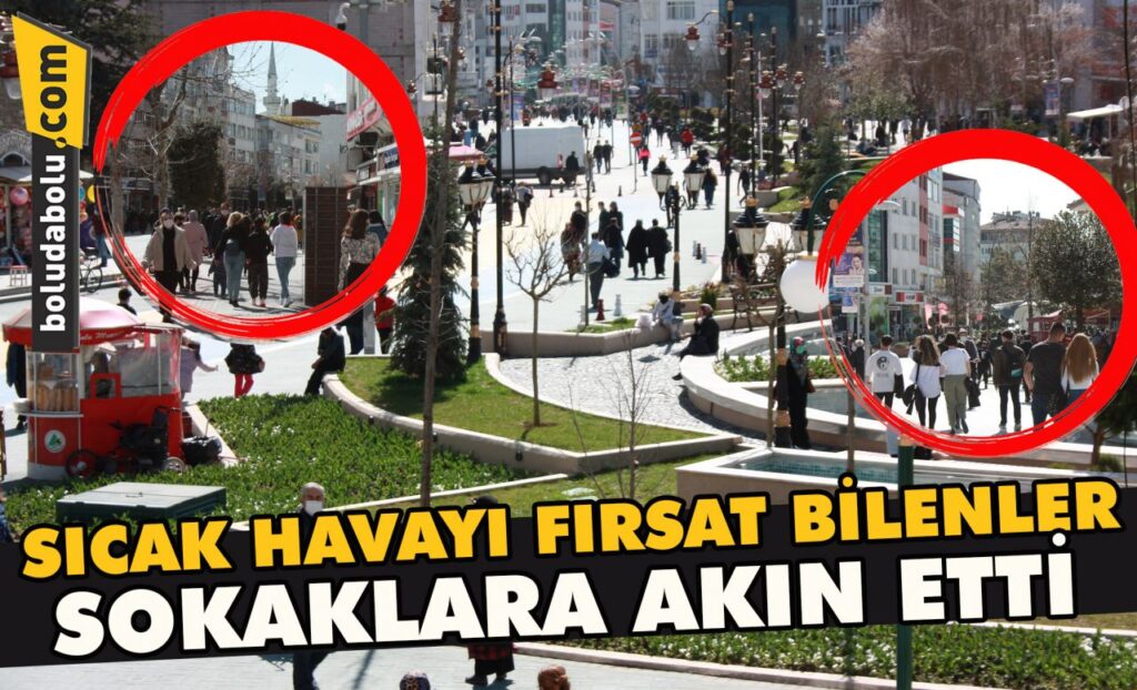 Sıcak havayı fırsat bilenler sokaklara akın etti Sıcak havayı fırsat bilenler sokaklara akın etti