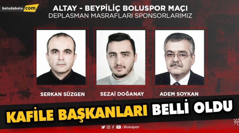 KAFİLE BAŞKANLARI BELLİ OLDU