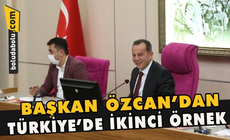 Başkan Özcan’dan Türkiye’de ikinci örnek