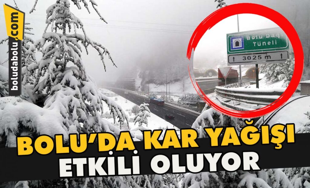 Bolu’da kar yağışı etkili oluyor Bolu’da kar yağışı etkili oluyor