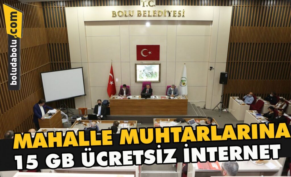 Mahalle muhtarlarına 15 GB ücretsiz internet Mahalle muhtarlarına 15 GB ücretsiz internet