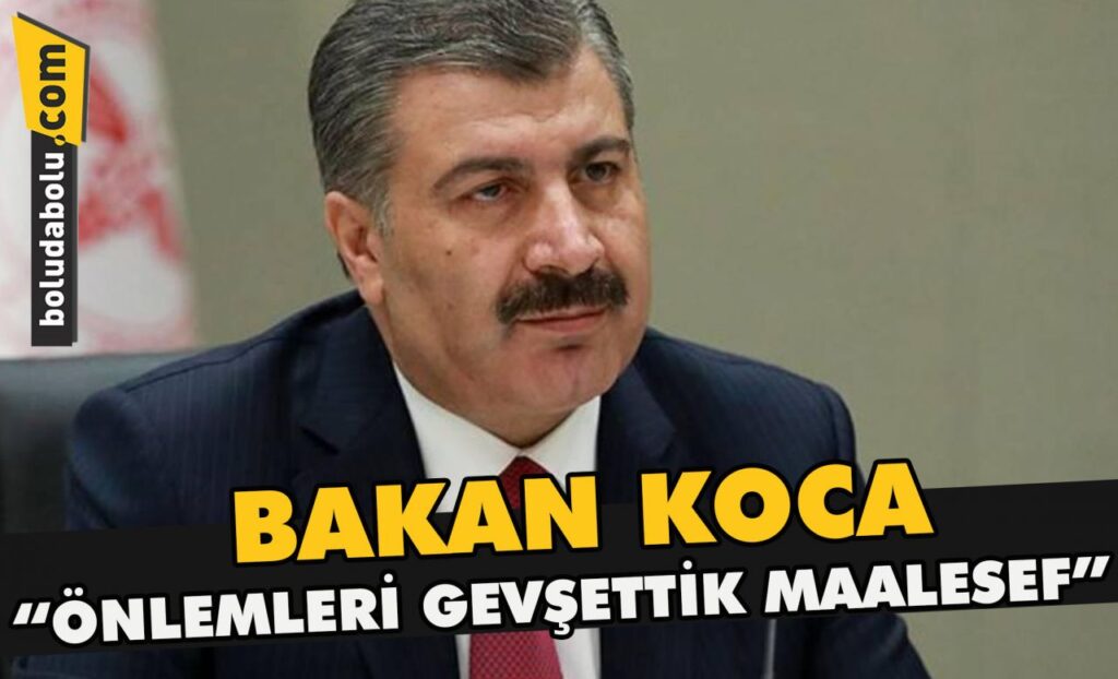 Bakan Koca ” Önlemleri gevşettik maalesef” Bakan Koca ” Önlemleri gevşettik maalesef”