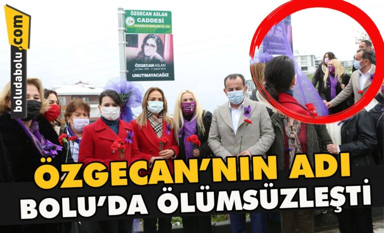 Özgecan’nın adı Bolu’da ölümsüzleşti