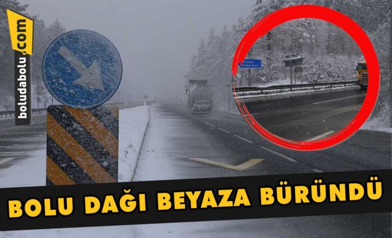 Bolu Dağı beyaza büründü