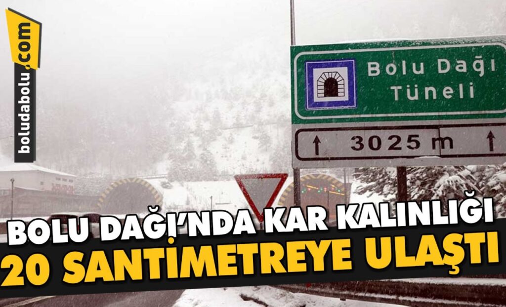 BOLU DAĞI’NDA KAR KALINLIĞI 20 SANTİMETREYE ULAŞTI BOLU DAĞI’NDA KAR KALINLIĞI 20 SANTİMETREYE ULAŞTI