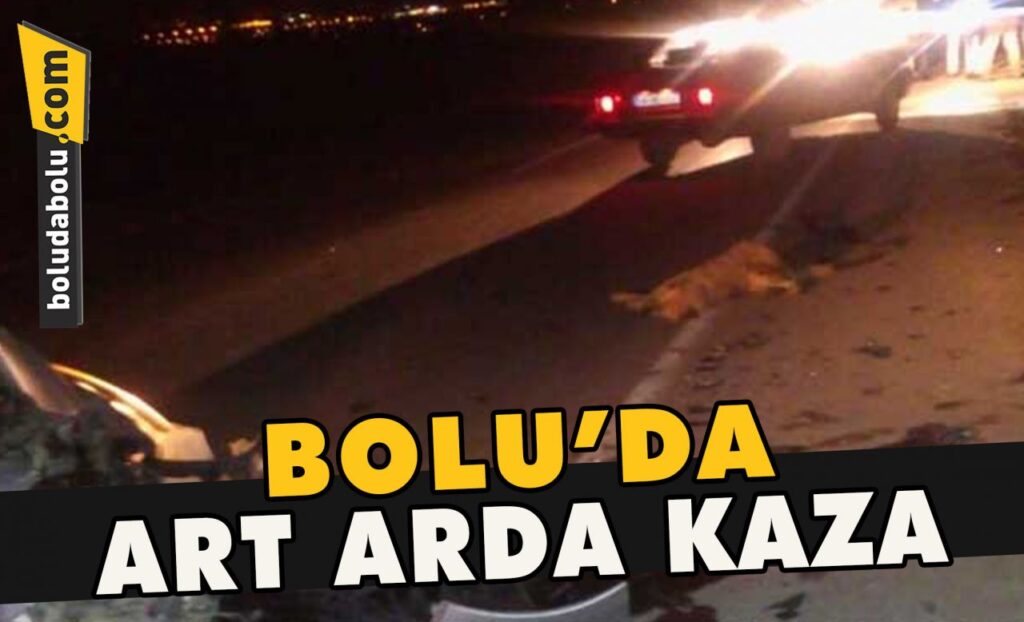 Bolu’da art arda kaza
