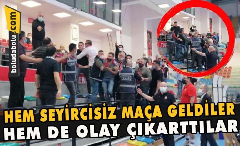 Hem seyircisiz maça geldiler hem de olay çıkarttılar