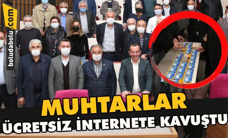 Muhtarlar ücretsiz internete kavuştu