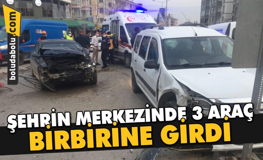 Bolu’da zincirleme trafik kazası: 1 yaralı Bolu’da zincirleme trafik kazası: 1 yaralı